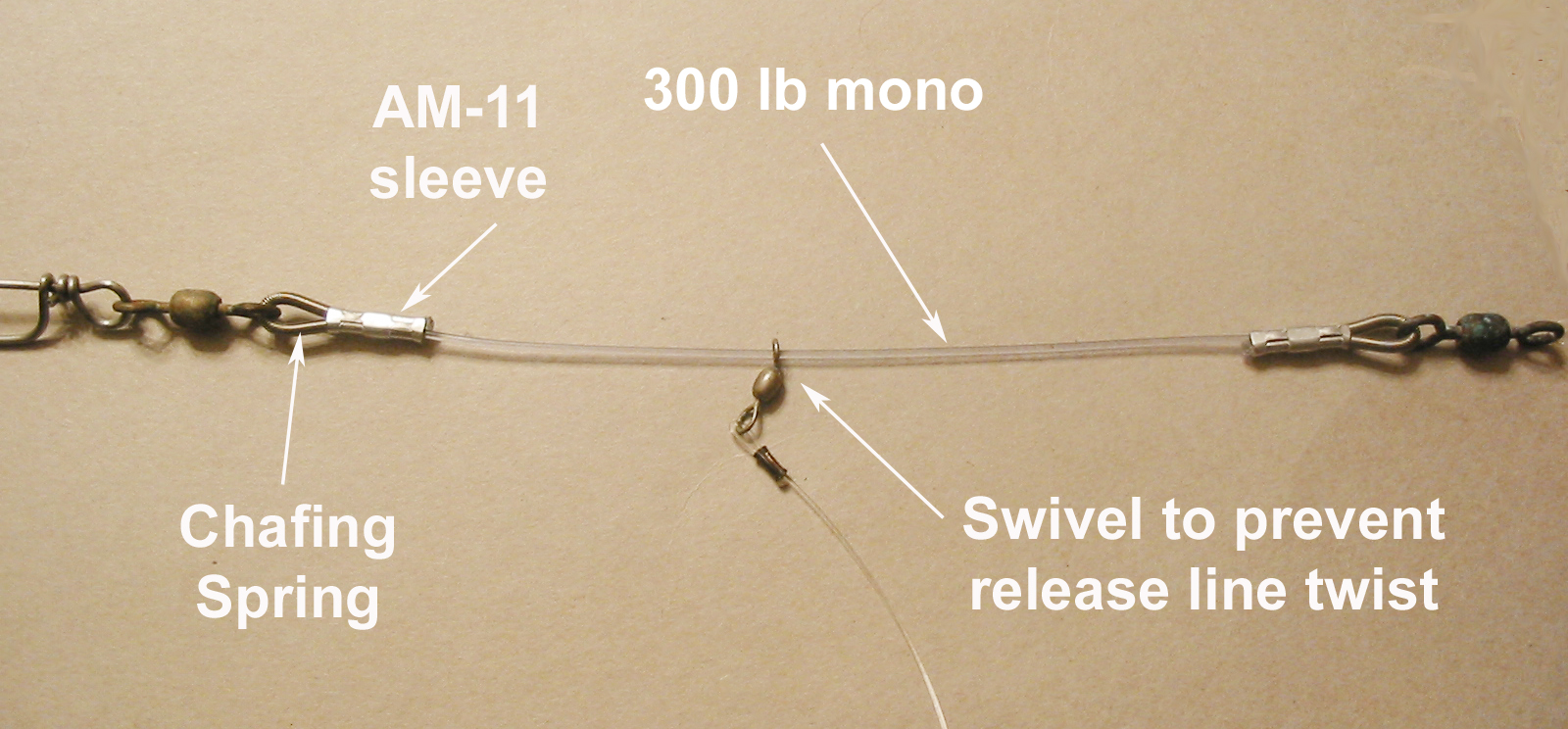 How to Snell 300lb mono and wire 