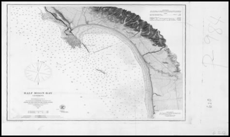 Half Moon Bay Nautical Chart